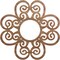Ekena Millwork Cohen Wood Fretwork Pierced Ceiling Medallion, Walnut, 16"OD x 5 1/2"ID x 1/4"T CMWP16X16X0250COWA - alternate 1